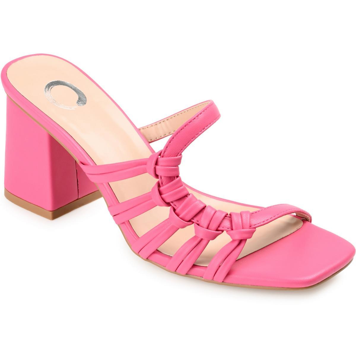 Женские босоножки Journee Collection Emory Pink Slide 7 среднего размера (B,M) BHFO 9180