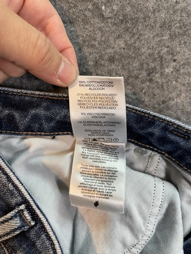 Jeans argento donna 30 blu lavaggio medio denim più ricercato skinny vita media - Foto 11 di 12