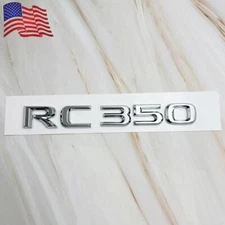 For RC350 Trunk Lid RC 350 Letter Badge Emblem Car Nameplate Sticker Chrome US