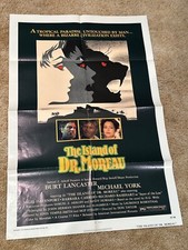 ISLAND OF DR MOREAU  BURT LANCASTER  HORROR 1 SHEET 1977