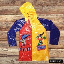 1997 DC comics Batman And Robin Raincoat medium boys 7/8