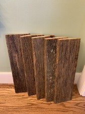 18" Reclaimed Rustic Fence Boards 5 Planks Weathered Barn Wood Style Aged