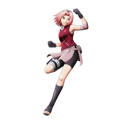 Sakura Naruto Ninja Voltage Weatherproof Anime Sticker 6'' Car Decal