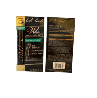 LA GIRL Volumatic Color Mascara - Lengthens, Lifting ''Black color 2 Packs Shade