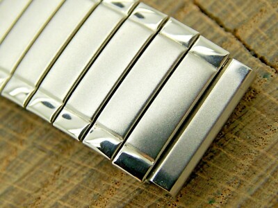 Vintage Watch Band Speidel USA Stainless 16mm Expansion NOS Unused Bracelet