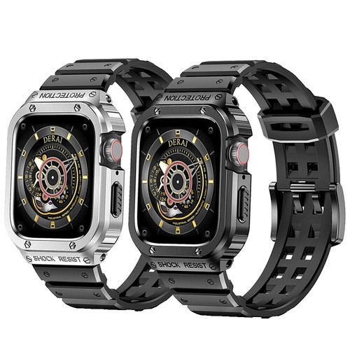 AIMES Orologio Uomo Analogico Quarzo AMS0420 - Quadrato Scheletrato, Cinturino In Oro, Impermeabile 30m, Regalo