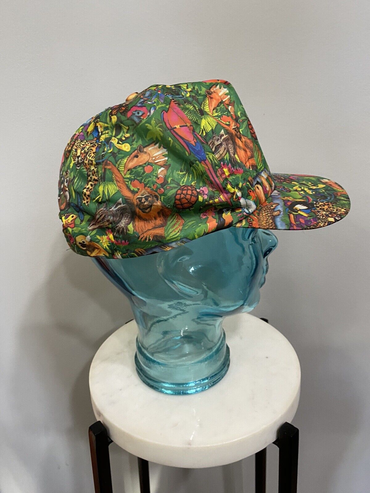 Vintage Rainforest Theme Hat Cap Snap Back Jungle… - image 3