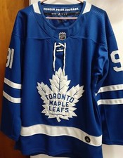 91 JOHN TAVARES ADIDAS JERSEY SIZE 50 TORONTO MAPLE LEAFS FIGHT STRAP NHL HOCKEY