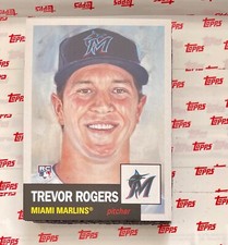 2021 TOPPS LIVING SET #428 TREVOR ROGERS MIAMI MARLINS ROOKIE Print Run 2014