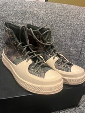 Converse All Star High "embroidered floral" slight platform unisex M7.5/W9 EUC