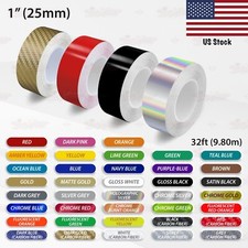 1 Roll Vinyl Pinstriping Pin Stripe Solid Line Car Tape Decals Stickers 25mm 1 Roll Vinyl Pinstriping Pin Stripe Solid Line Car Tape Decals Stickers 25mm