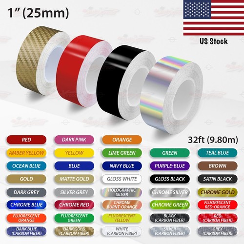 6mm 1/4" PinStriping Stripe Tape Car Styling Decal Vinyl Sticker - Foto 11