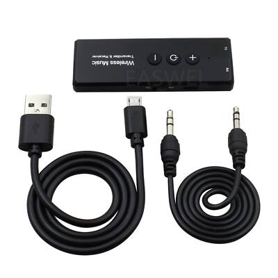 Bluetooth 5.0 Sender Empfänger 3 IN 1 Wireless Audio 3.5mm Jack Aux Adapter