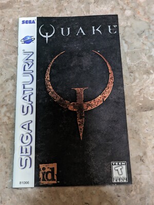 Quake (Sega Saturn id 81066 1997) Original Manual Only No Game