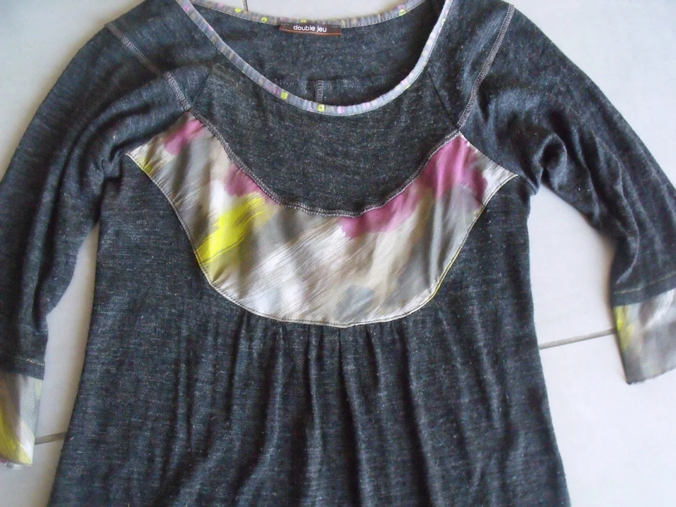 HAUT TUNIQUE FEMME DOUBLE JEU TAILLE 36 MODELE BROWNIES - Photo 3/4