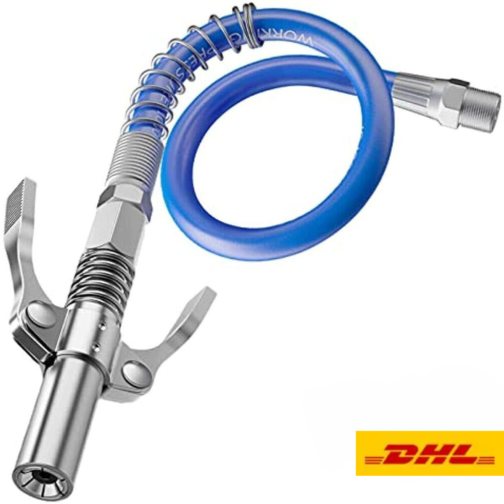 JECOMPRIS 3er-Set Hydraulische Fettpresse-Aufsätze – Halbrundkopf-Schmiernippel Aus Zinklegierung & Eisen – Einfach Wechselbar, Robust & Langlebig Für Wartungsarbeiten
