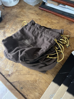 Blanton's Single Barrel Bourbon Whiskey Brown Drawstring Bag