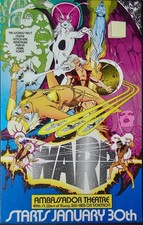 WARP AMBASSADOR THEATRE Window Card poster 1973 NEAL ADAMS 14x22 NM