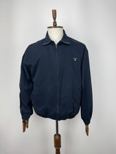 Vintage GANT The Windcheater Jacket Navy Full Zip Harrington Cotton Men’s Size L