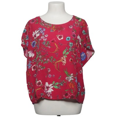 Oui, Top, Größe: 36, Pink/Mehrfarbig, Viskose, Blumen, Damen #zIC