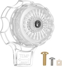 1 Set Acrylic Shower Handle Replacement Temperature and Volume Control Clear