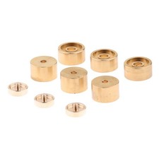 9PCS/Set Golden Trumpet Valve Finger Buttons Trumpet Instrument Accessories