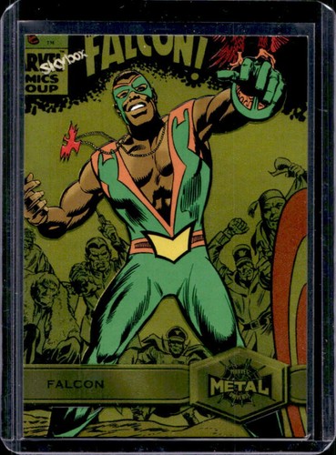 2021 Skybox Metal Universe Marvel Spider Man Falcon Gold Light FX #126