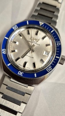 Camy Sea Club 70er Automatic 20 ATM Swiss Vintage Taucher Stahl Diver 200m  Top