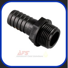 Black Plastic BSP x Hose Tail Fittings Female & Male - Pool/Pond Water Pipe Pump