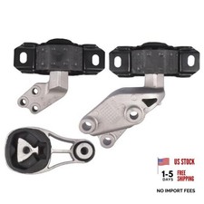 Set of 3 Engine and Transmission Mounts Front Rear Replacement for Smart