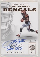 2017 Panini Encased Scripted Signatures 13/49 John Ross III #SS-JRS Auto s7f