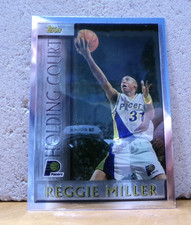 BASKETBALL CARD CHASER KTOPPS HOLDING COURT CHROME REGGIE MILLER INDIANA PACERS