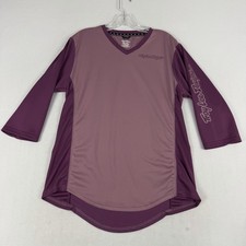 Troy Lee Designs Mischief MTB Cycling Jersey Womens Large 3/4 Sleeve Purple EUC