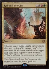 0043 REBUILD THE CITY RARE MARSCH OF THE MACHINE: THE AFTERMATH MTG CARD