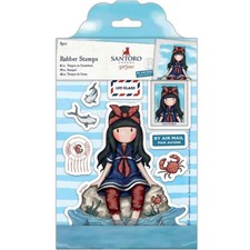 Santoro Gorjuss Rubber Stamps Collectables - Little Fishes Scrapbooking