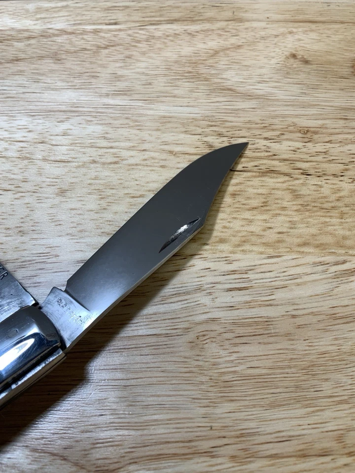 Cuchillo de pez ciervo de hueso Parisbead Chicago muy raro Foto 4 de 4