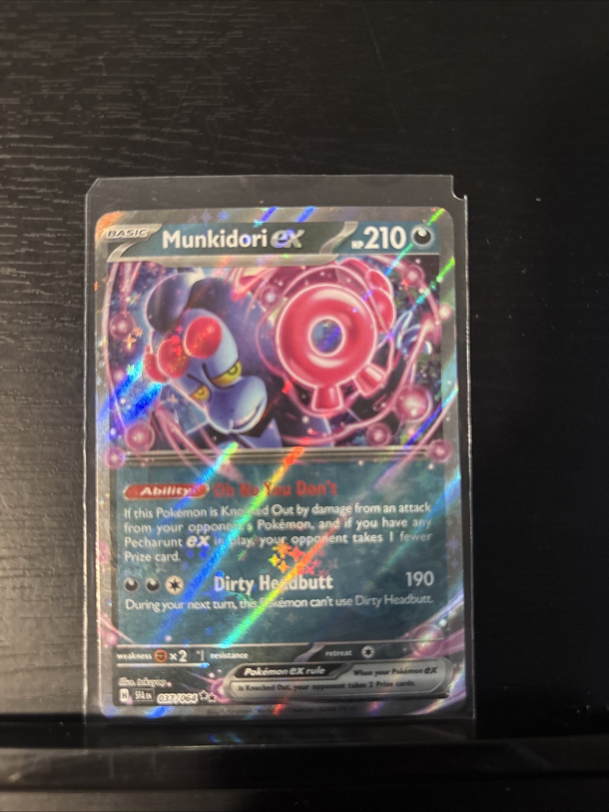 Pokemon Card Munkidori ex #37 Shrouded Fable Holo English
