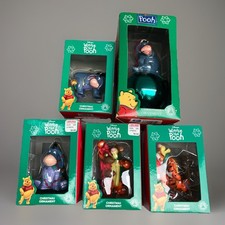 Lot Of 5 Winnie The Pooh Christmas Ornaments