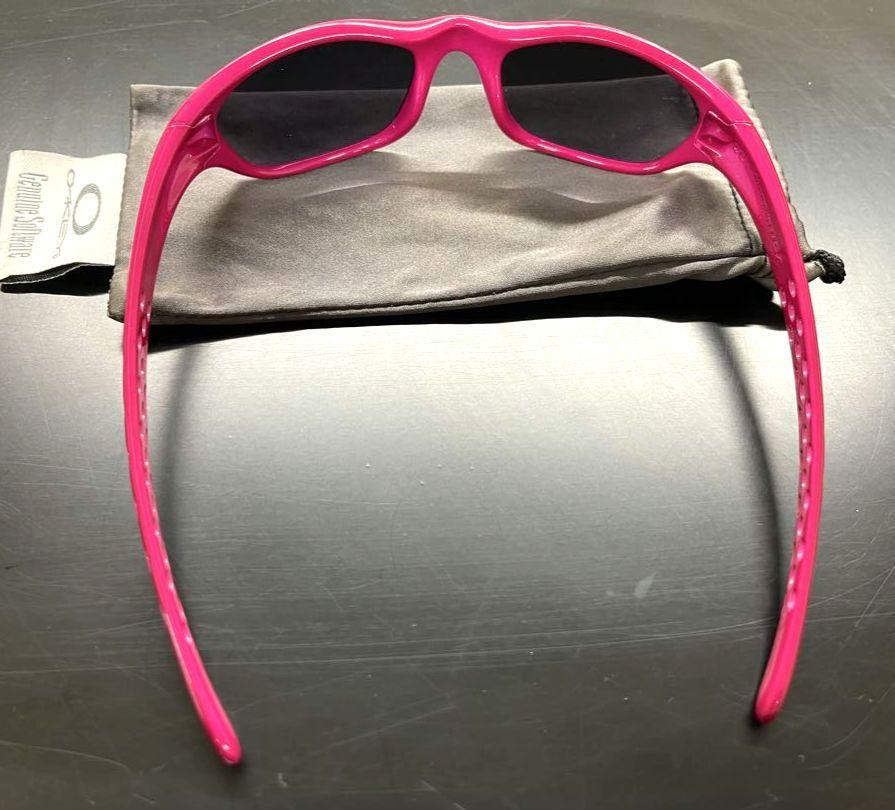 OAKLEY FIVE Sunglass Pink Frame Black Lens Men's Eyewear Storage