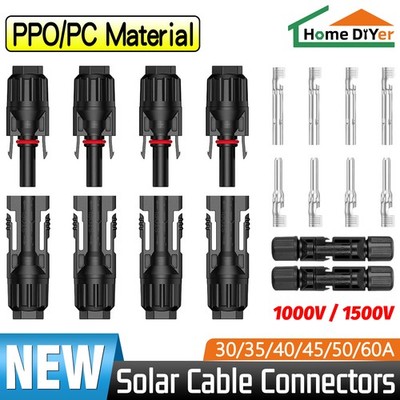 PV Solar Panel Wire Cable Connectors Male Female IP67 Waterproof Connector