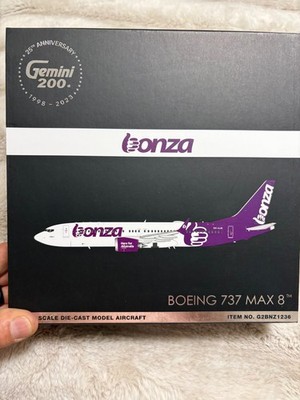 GEMINI JETS BONZA BOEING B737 MAX 8 1:200 DIECAST MODEL G2BNZ1236 IN STOCK