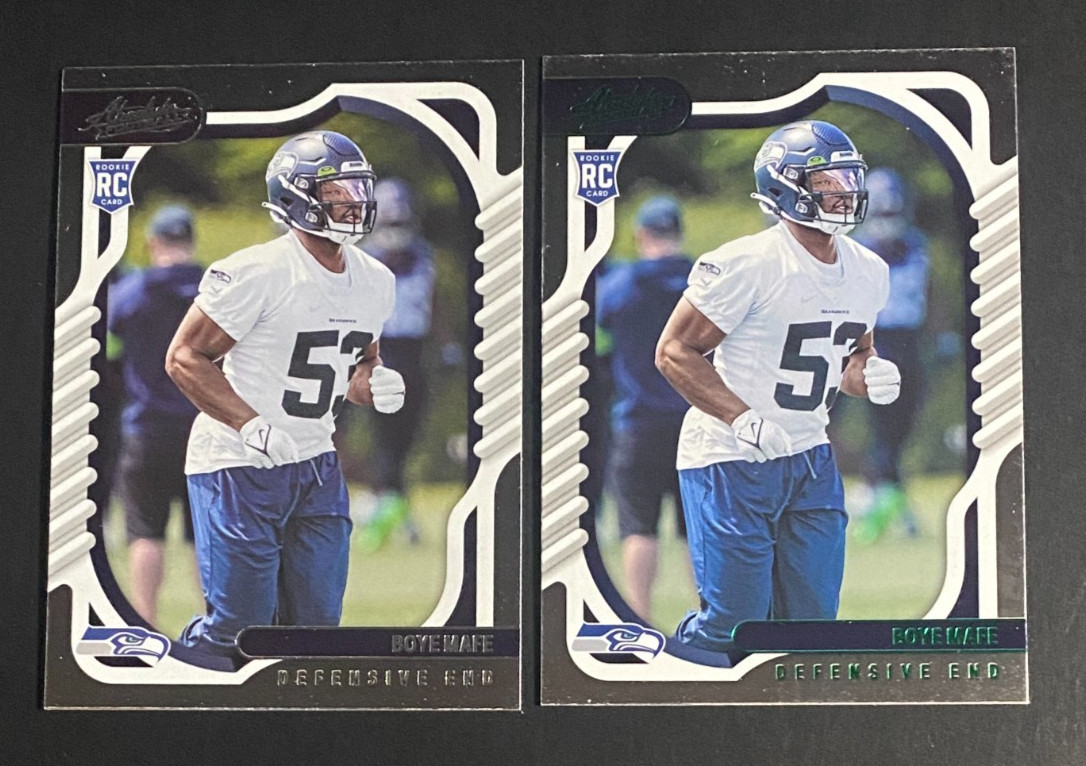 Boye Mafe 2022 Panini Absolute #147 Green Rookie RC Lot of 2 Seattle SEAHAWKS