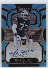 2018 Select Rookie Signatures Light Blue Prizm 2/49 Maurice Hurst Auto 2y0