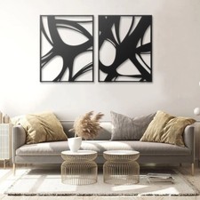 Large Size Abstract Metal Wall Art Contemporary Decor