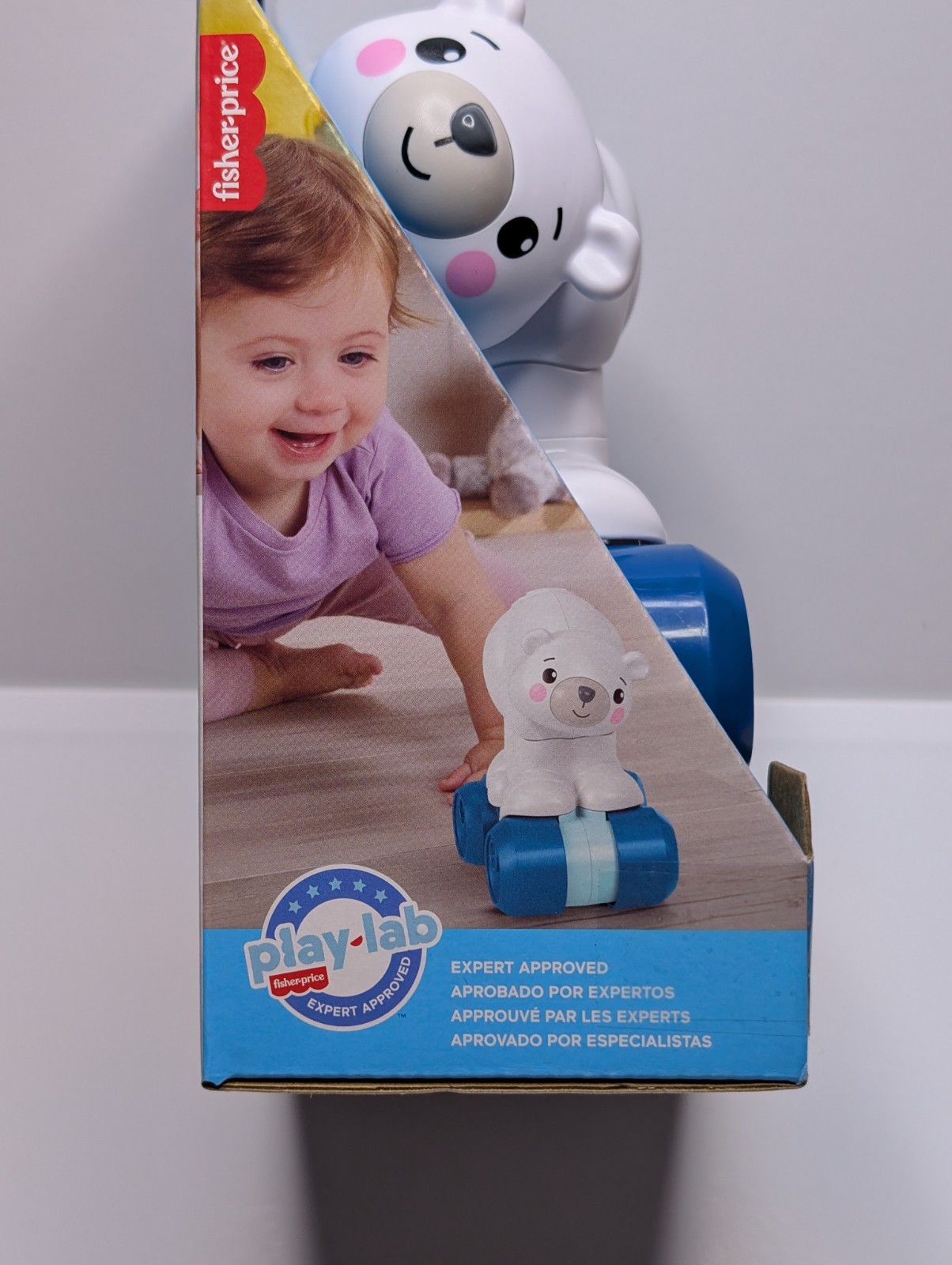 Fisher Price Crawl-After Polar Bear Baby Push Toy 9m+ New Sealed Package