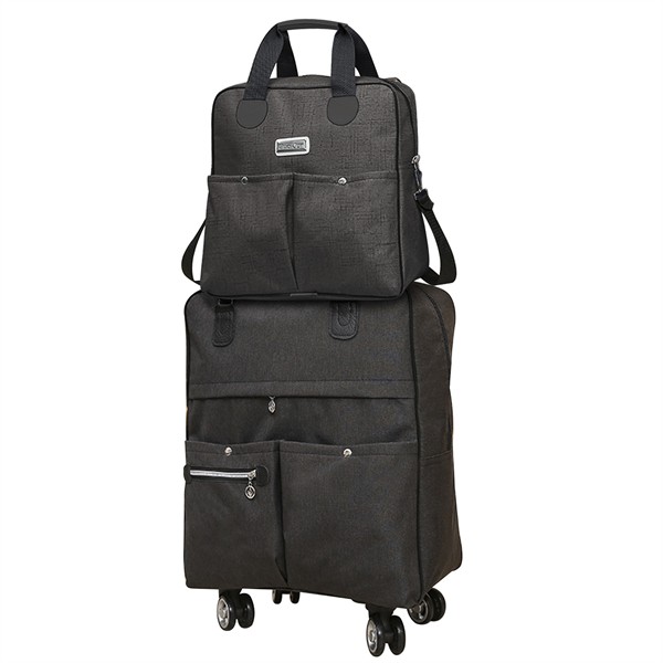 Set Carry On Spinner Suitcase W/ Removable Handle16"/18"