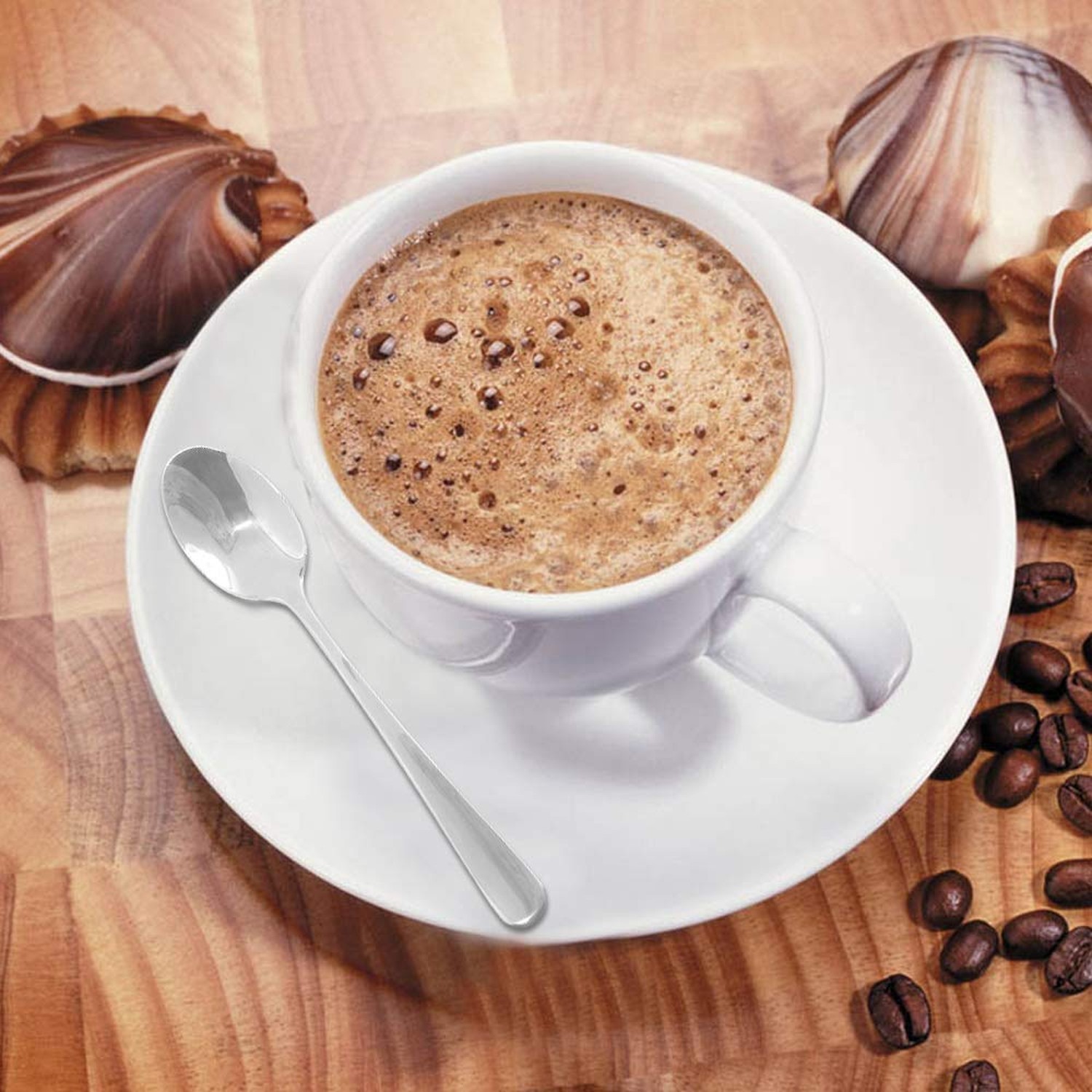 12pcs Stainless Steel Tea Dinner Server Spoon and Cake Fruit Forks Kitchen Ac...