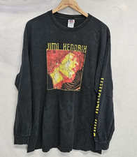 Vtg Jimi Hendrix 2004 Tee Shirt Long sleeve Black