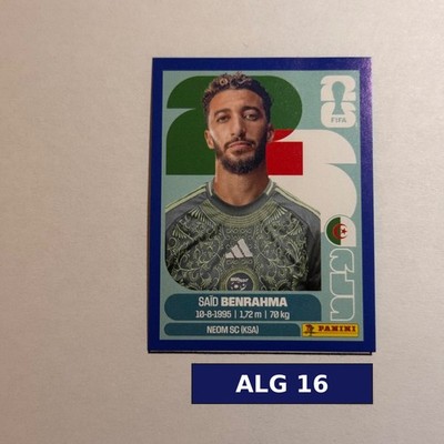 Saïd Benrahma (Algeria)   Panini FIFA World Cup 2026 Sticker #ALG 16   Blue Bord