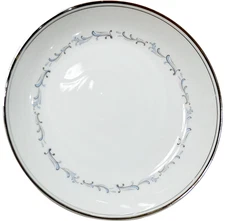 Empress China Japan Celebration 911 Coupe Soup Bowl 7.5" Silver Trim Scroll